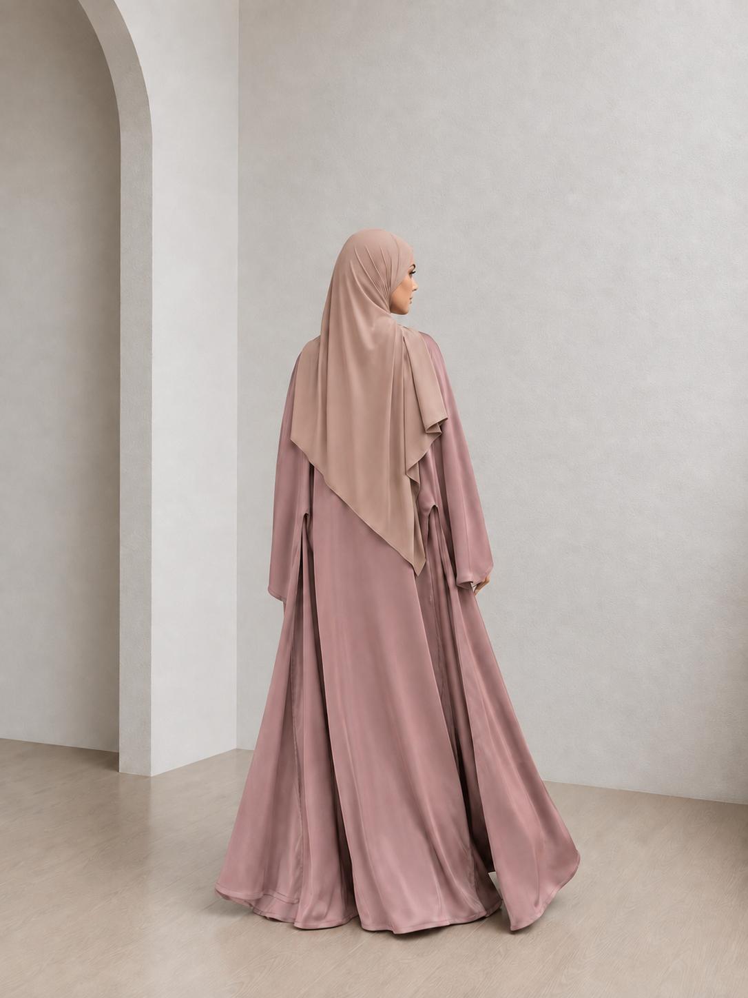 SILLAGE — Abaya deux pièces en Nida Premium.