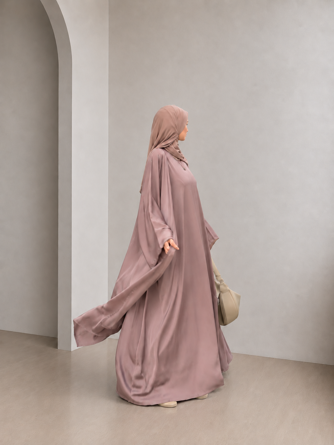 SILLAGE — Abaya deux pièces en Nida Premium.