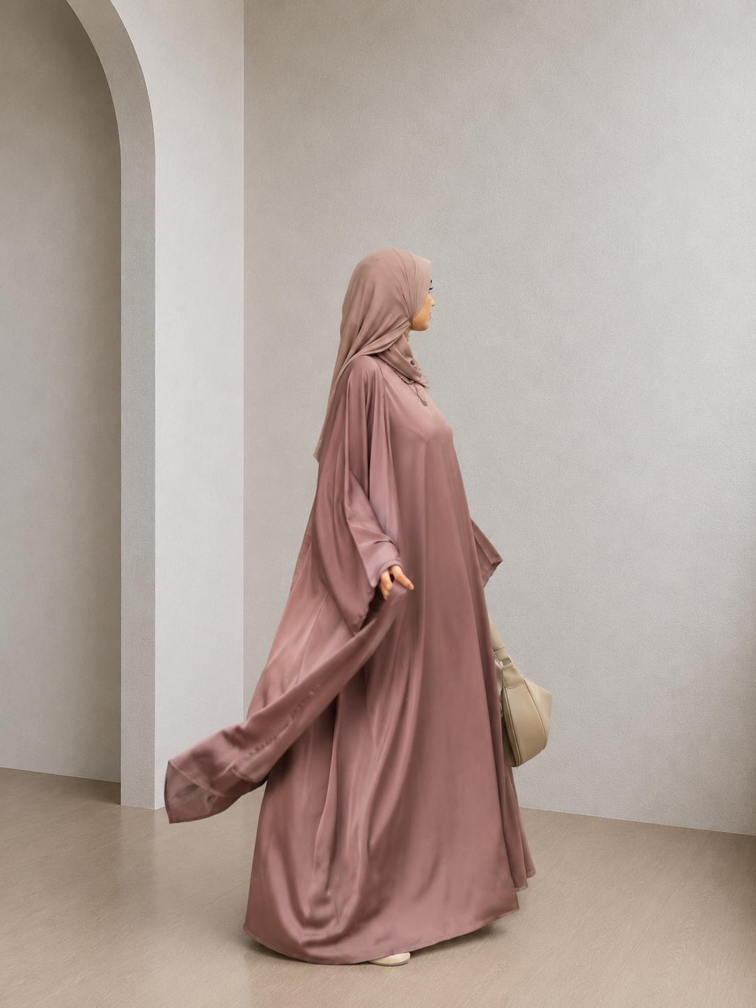 SILLAGE — Abaya deux pièces en Nida Premium.